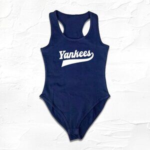 Blue White Yankees Bodysuit New York team bodyuit, Baseball MOM Gift, GO Yankees